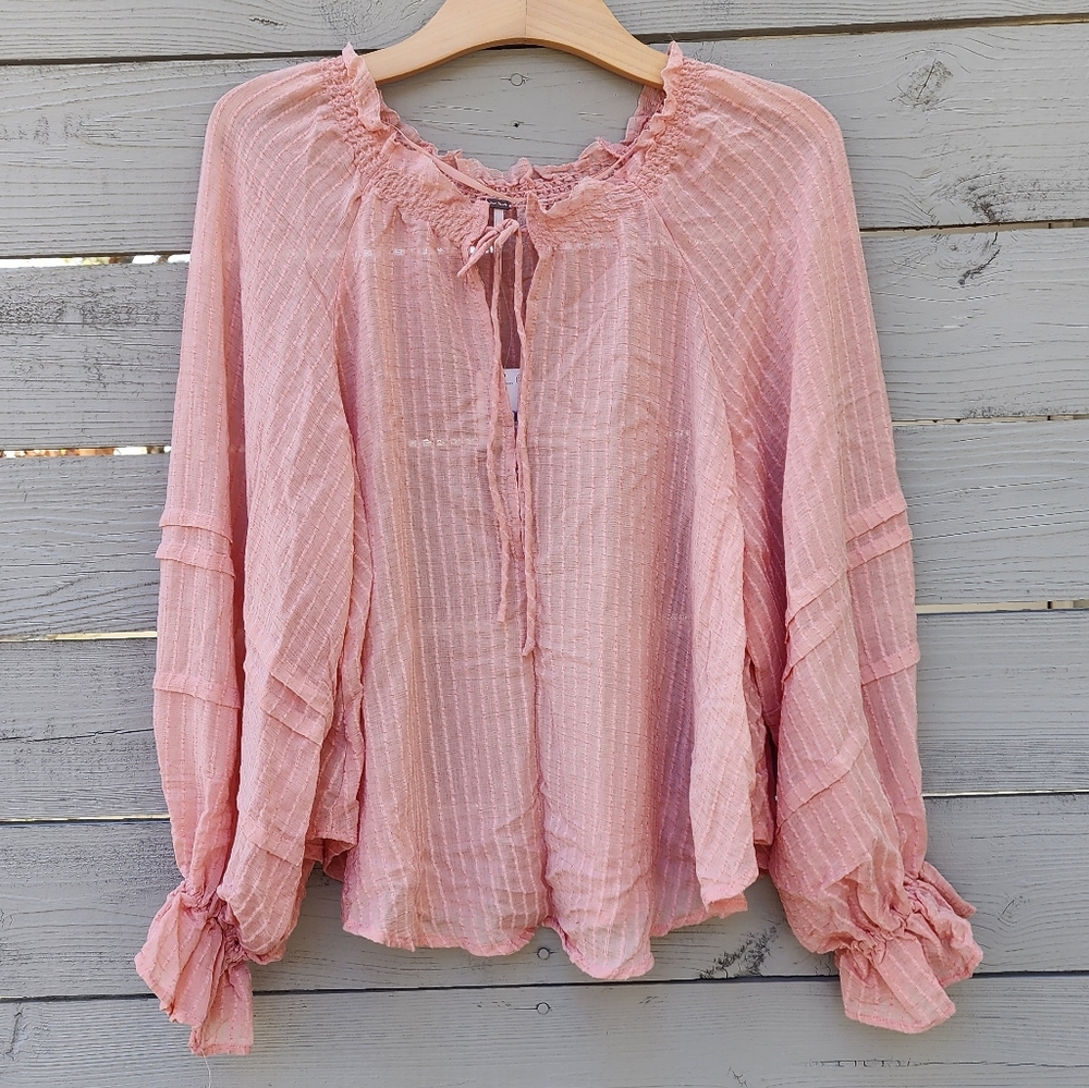 NWT Free People Out Of Town Top Strawberry Smoothie - Picture 5 of 12
